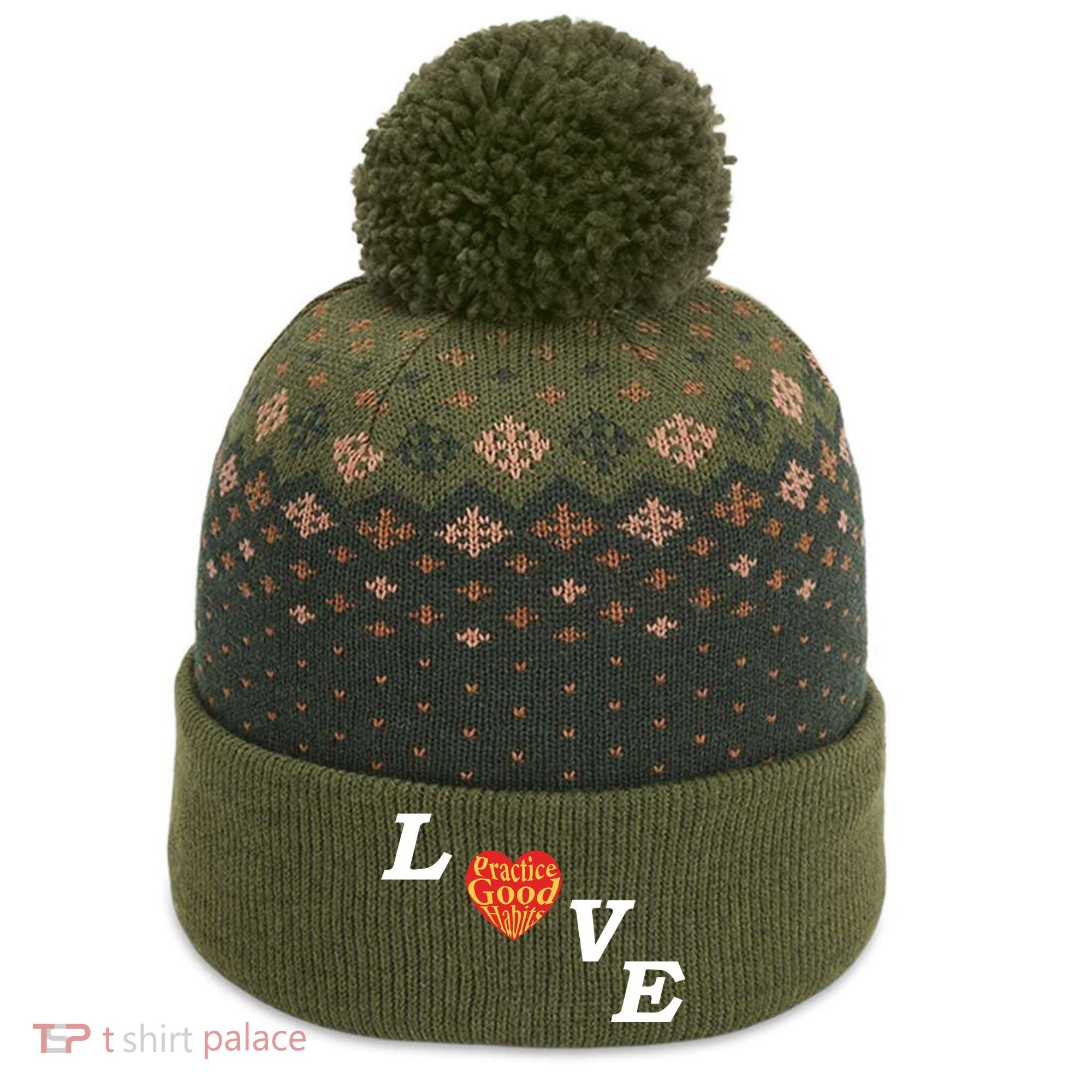 Ryan Clark Wearing Love Practice Good Habits The Baniff Cuffed Pom Beanie