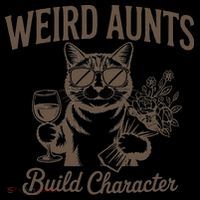 Retro Cat Weird Aunt Builds Character Funny Aunt Mothers Coffee Mug thumb 5