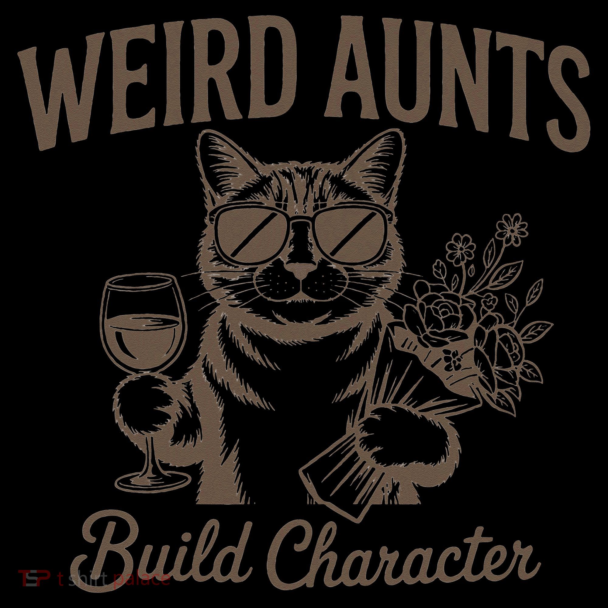 Retro Cat Weird Aunt Builds Character Funny Aunt Mothers Coffee Mug