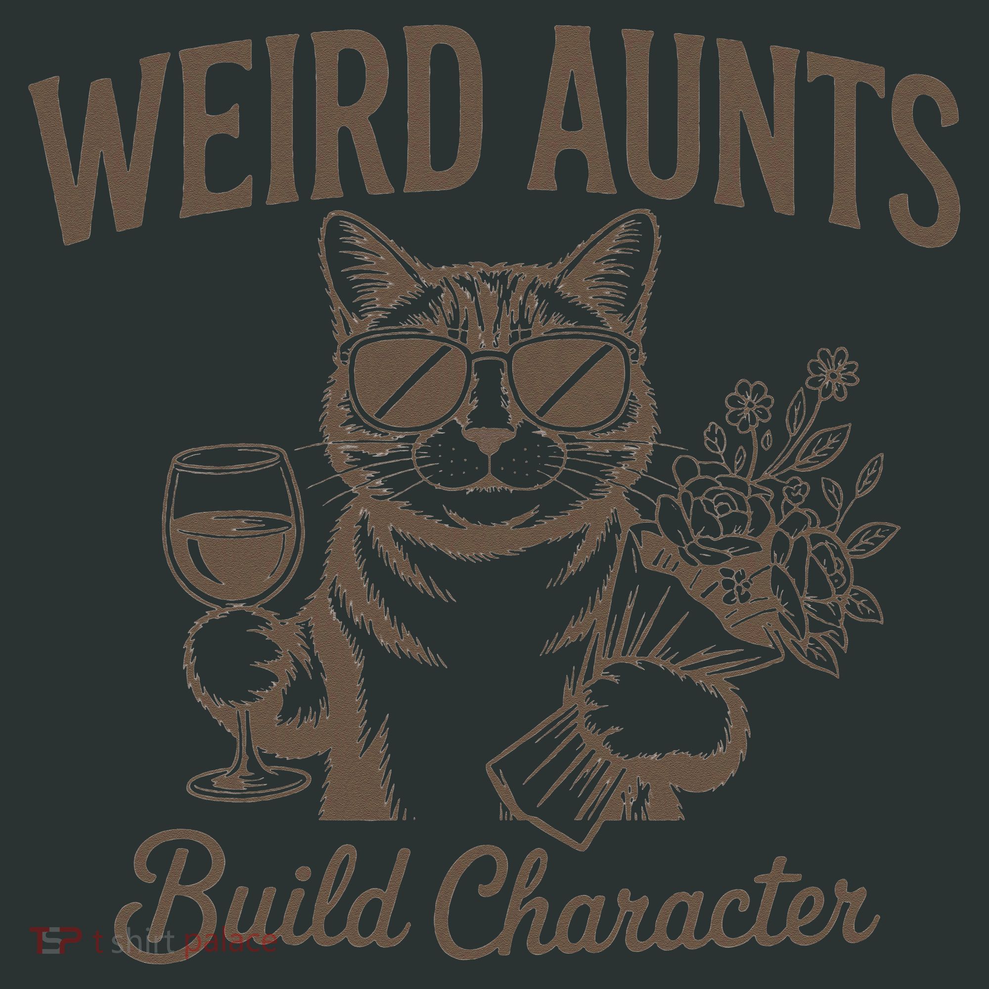Retro Cat Weird Aunt Builds Character Funny Aunt Mothers Infant Baby Jersey Bodysuit