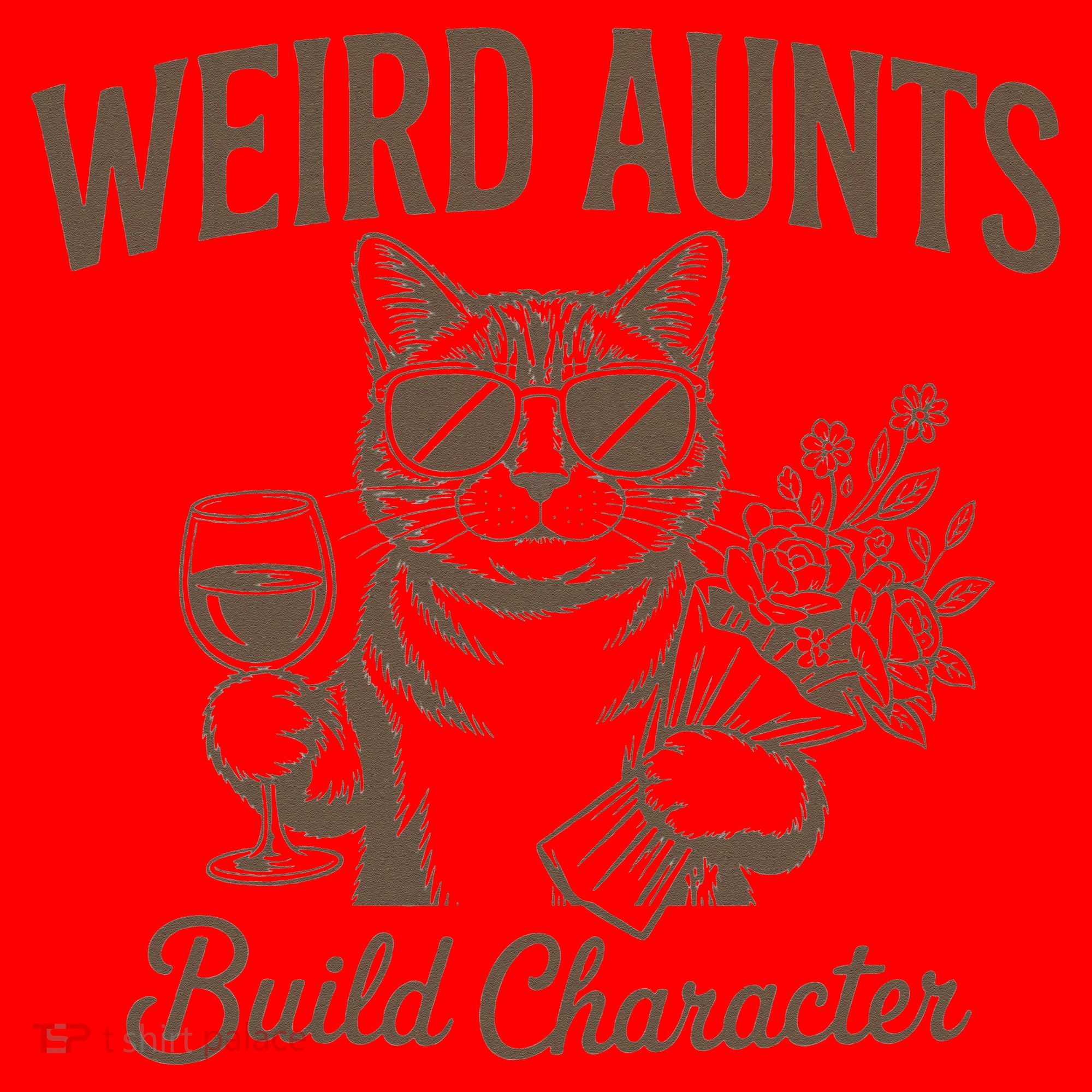 Retro Cat Weird Aunt Builds Character Funny Aunt Mothers Santa Hat