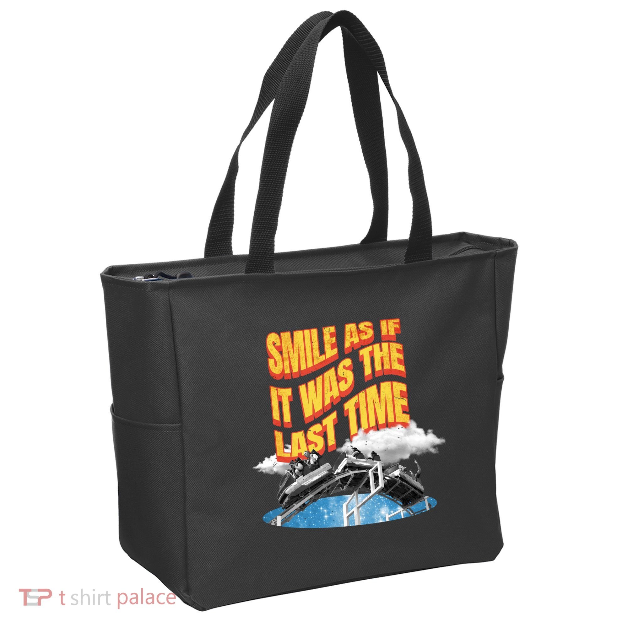 Roller Coaster Wagons In The Sky Tote Bag