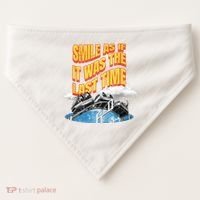 Roller Coaster Wagons In The Sky USA-Made Doggie Bandana thumb 0