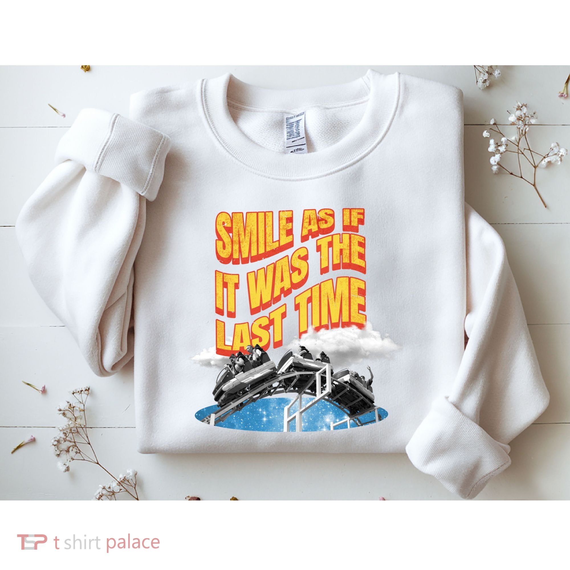 Roller Coaster Wagons In The Sky Sweatshirt