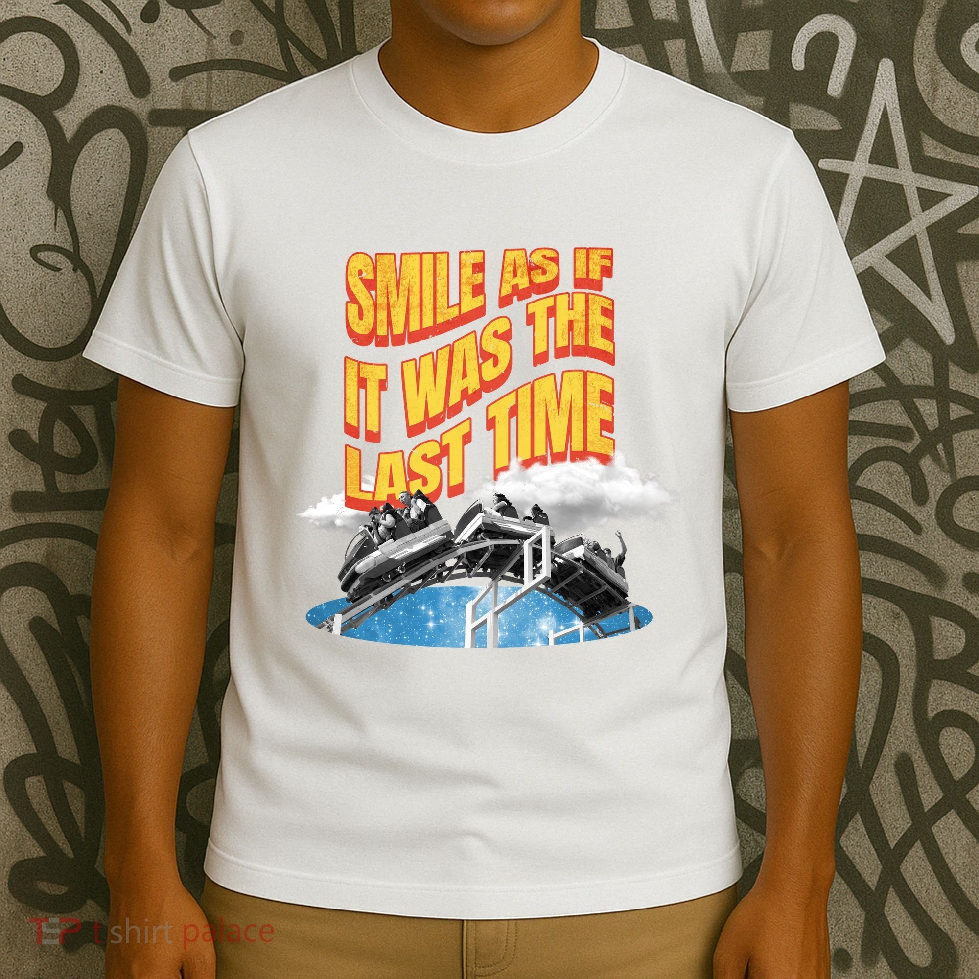 Roller Coaster Wagons In The Sky T-Shirt