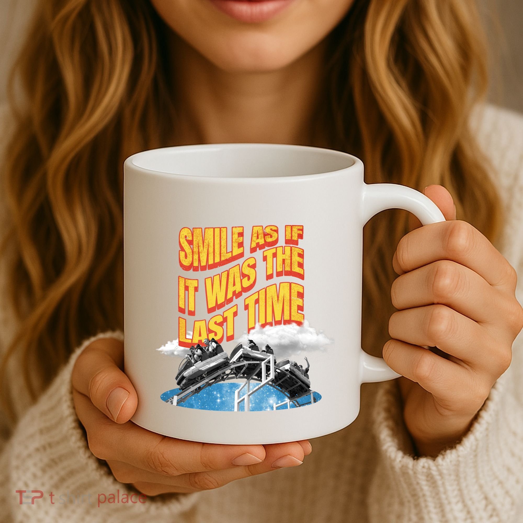 Roller Coaster Wagons In The Sky Coffee Mug