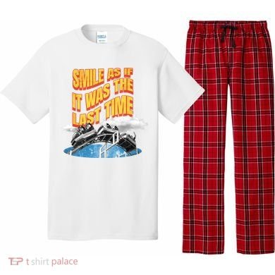 Roller Coaster Wagons In The Sky Pajama Set