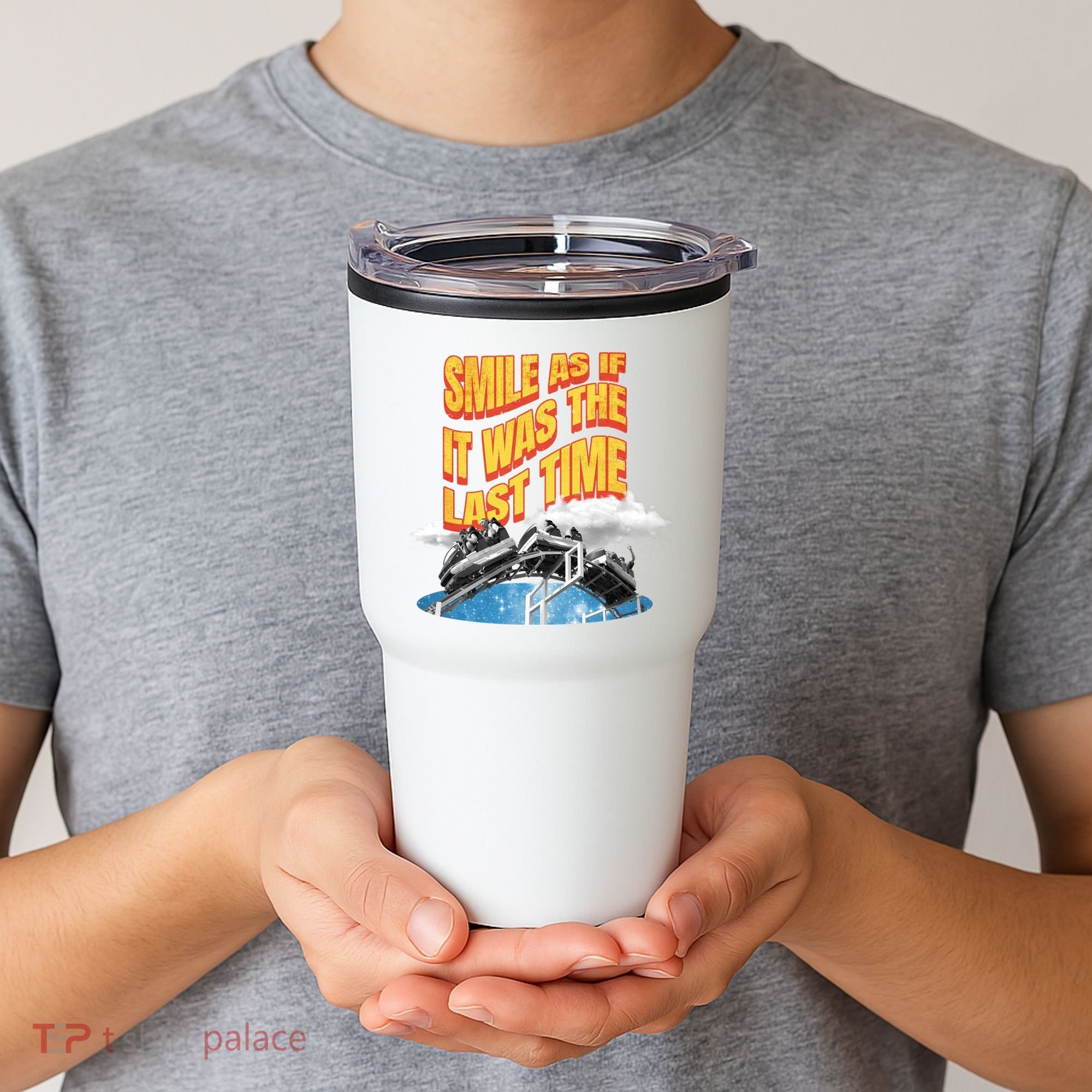 Roller Coaster Wagons In The Sky Tumbler