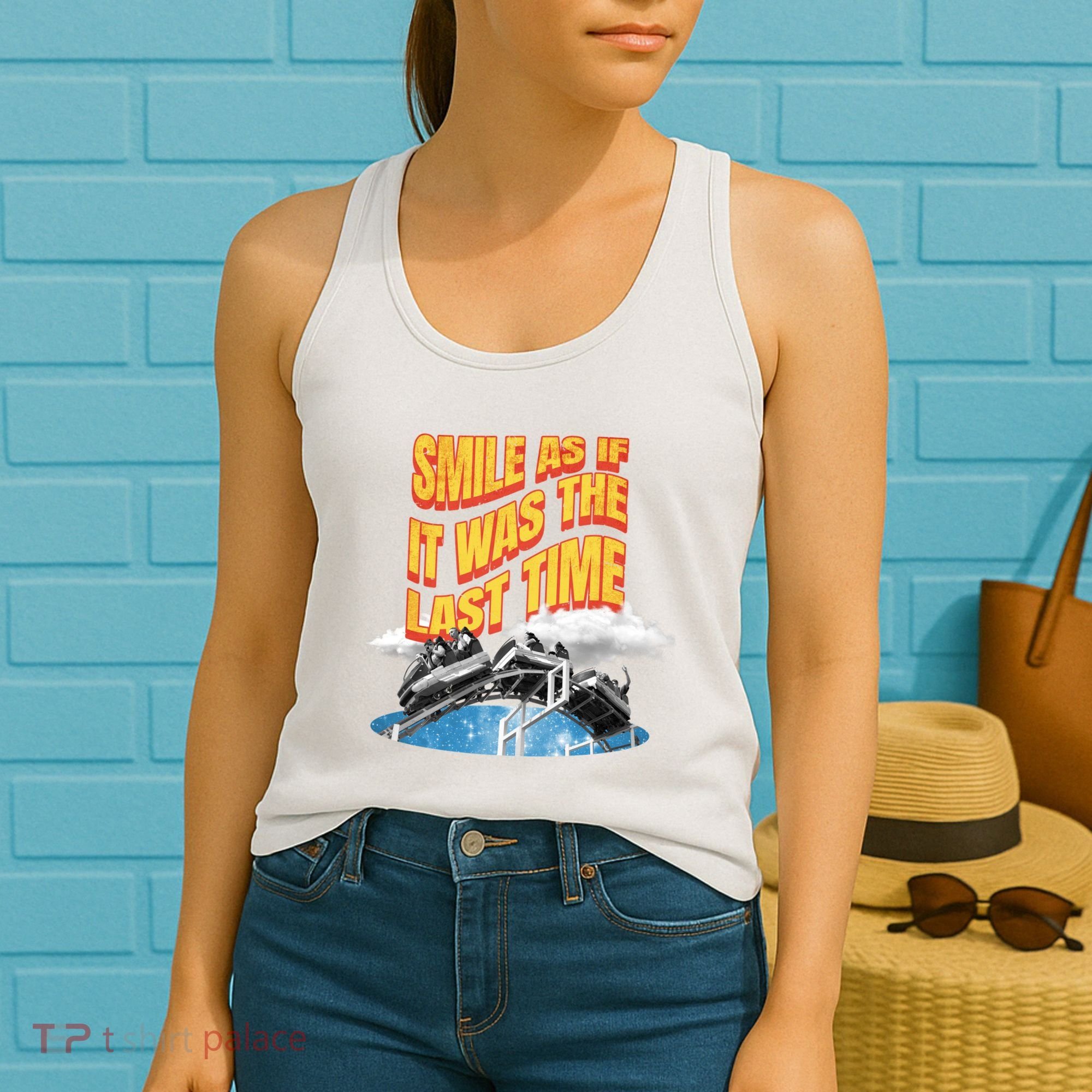 Roller Coaster Wagons In The Sky Women's Tank Top