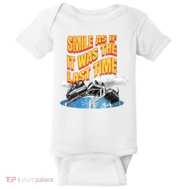 Roller Coaster Wagons In The Sky Baby Bodysuit