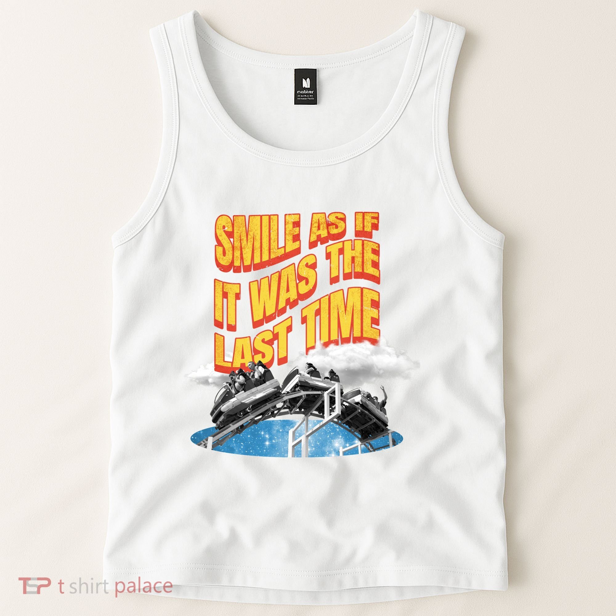 Roller Coaster Wagons In The Sky Tank Top