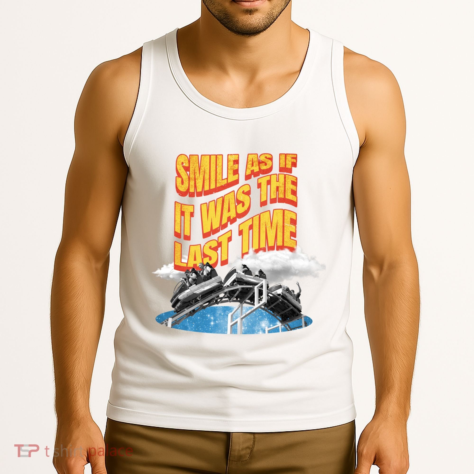 Roller Coaster Wagons In The Sky Tank Top