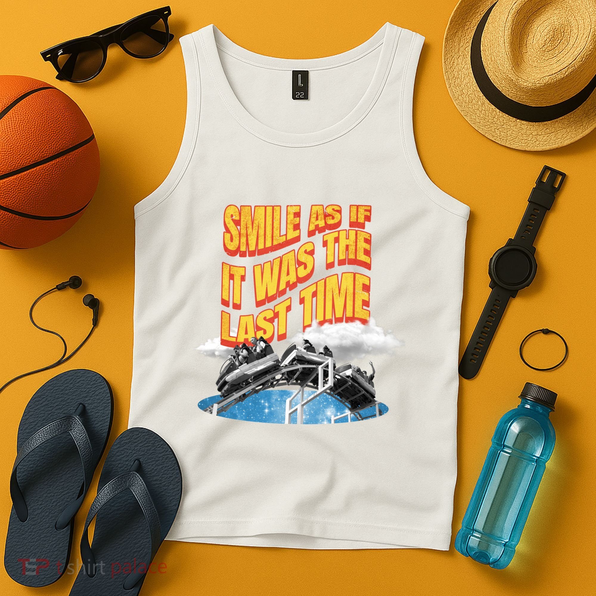 Roller Coaster Wagons In The Sky Tank Top