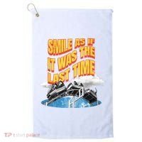 Roller Coaster Wagons In The Sky Golf Towel thumb 0