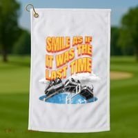 Roller Coaster Wagons In The Sky Golf Towel thumb 1