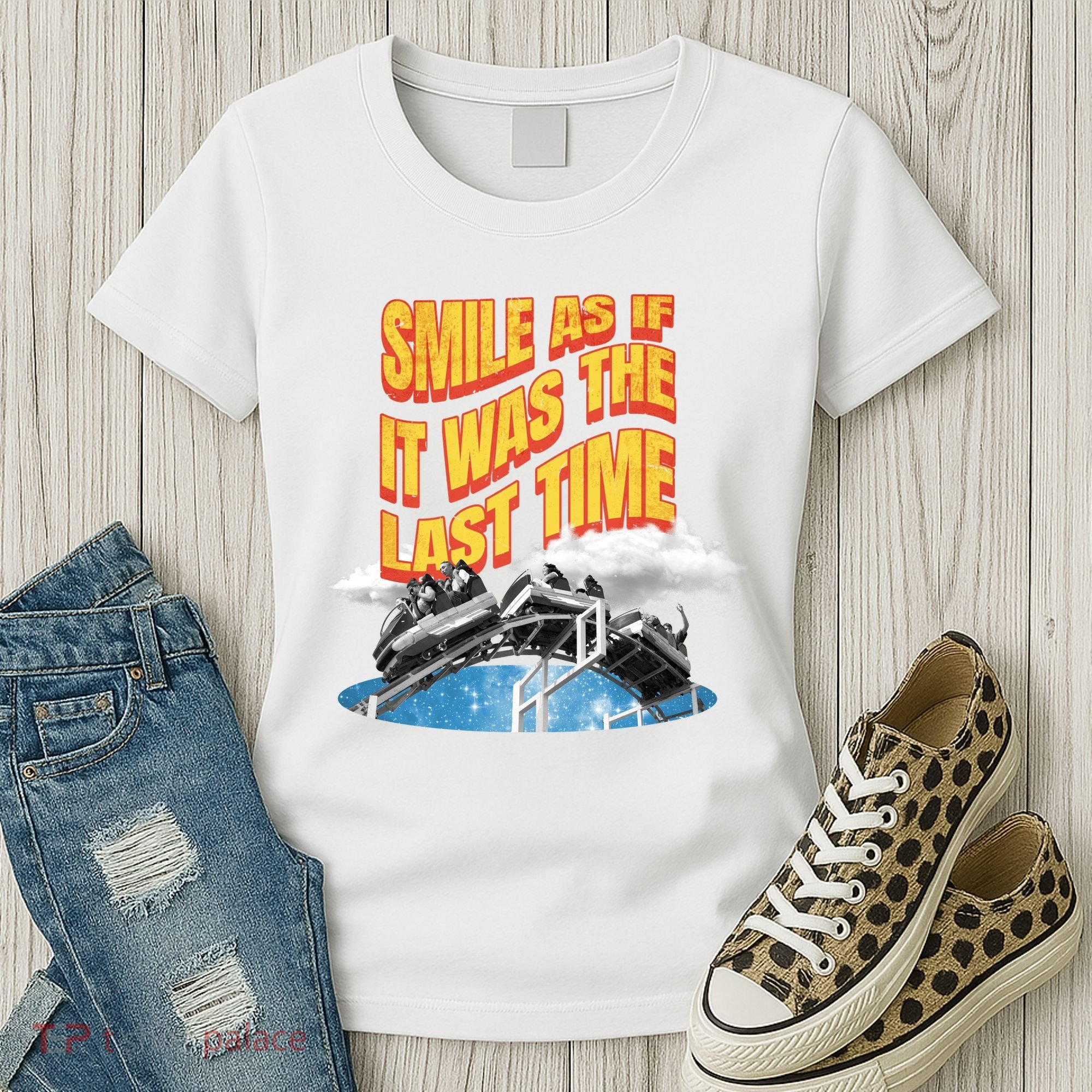 Roller Coaster Wagons In The Sky Women's T-Shirt