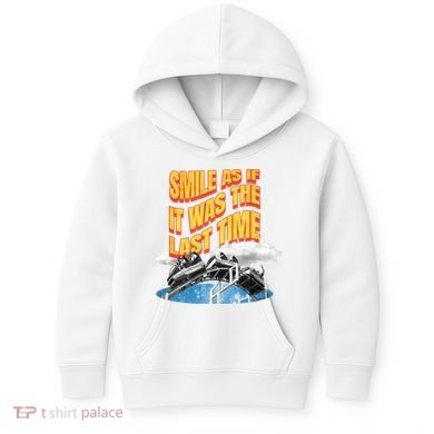 Roller Coaster Wagons In The Sky Kids Hoodie