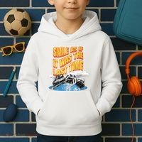 Roller Coaster Wagons In The Sky Kids Hoodie thumb 2