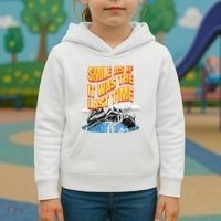 Roller Coaster Wagons In The Sky Kids Hoodie thumb 3