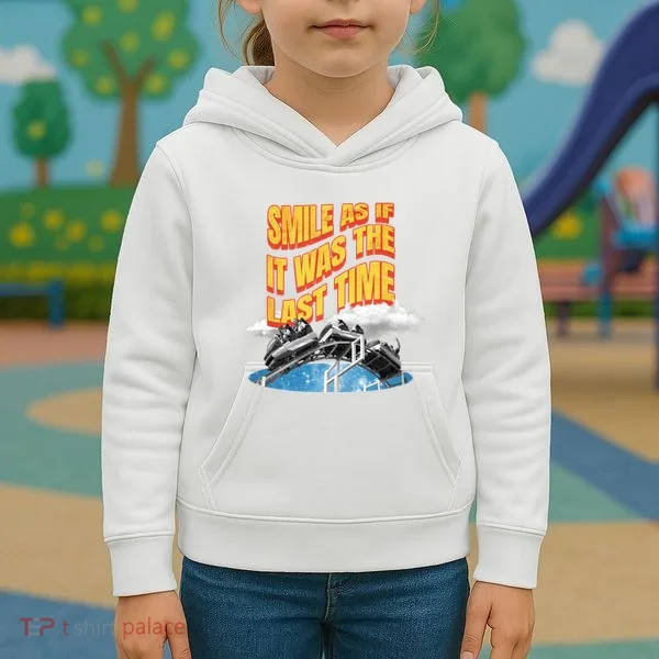 Roller Coaster Wagons In The Sky Kids Hoodie