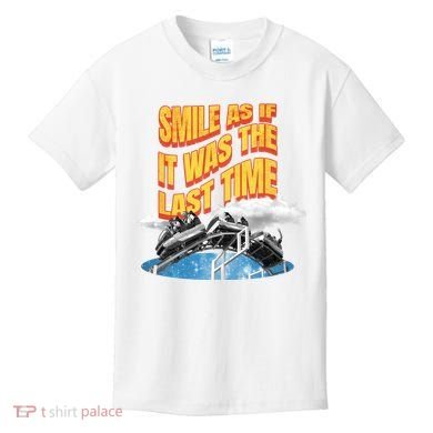 Roller Coaster Wagons In The Sky Kids T-Shirt