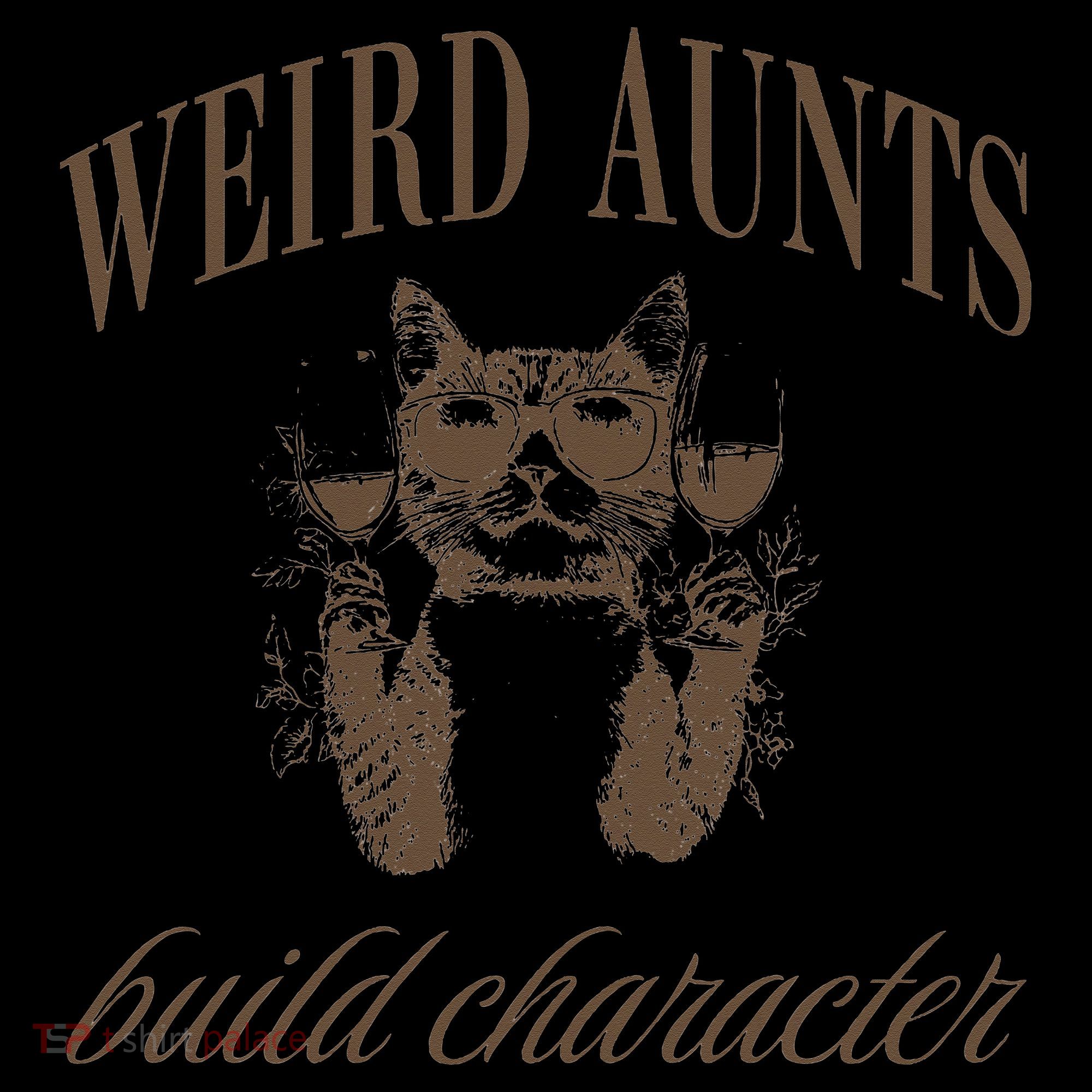 Retro Cat Weird Aunt Builds Character Funny Aunt Mothers Coffee Mug