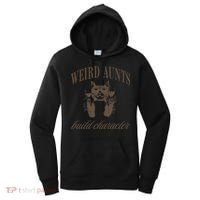 Retro Cat Weird Aunt Builds Character Funny Aunt Mothers Women's Hoodie thumb 0