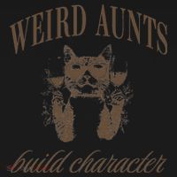 Retro Cat Weird Aunt Builds Character Funny Aunt Mothers Baby Bodysuit thumb 2