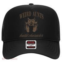 Retro Cat Weird Aunt Builds Character Funny Aunt Mothers Hat thumb 0