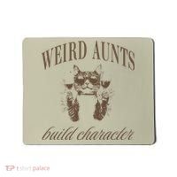 Retro Cat Weird Aunt Builds Character Funny Aunt Mothers Mousepad thumb 0