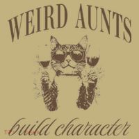 Retro Cat Weird Aunt Builds Character Funny Aunt Mothers Mousepad thumb 1