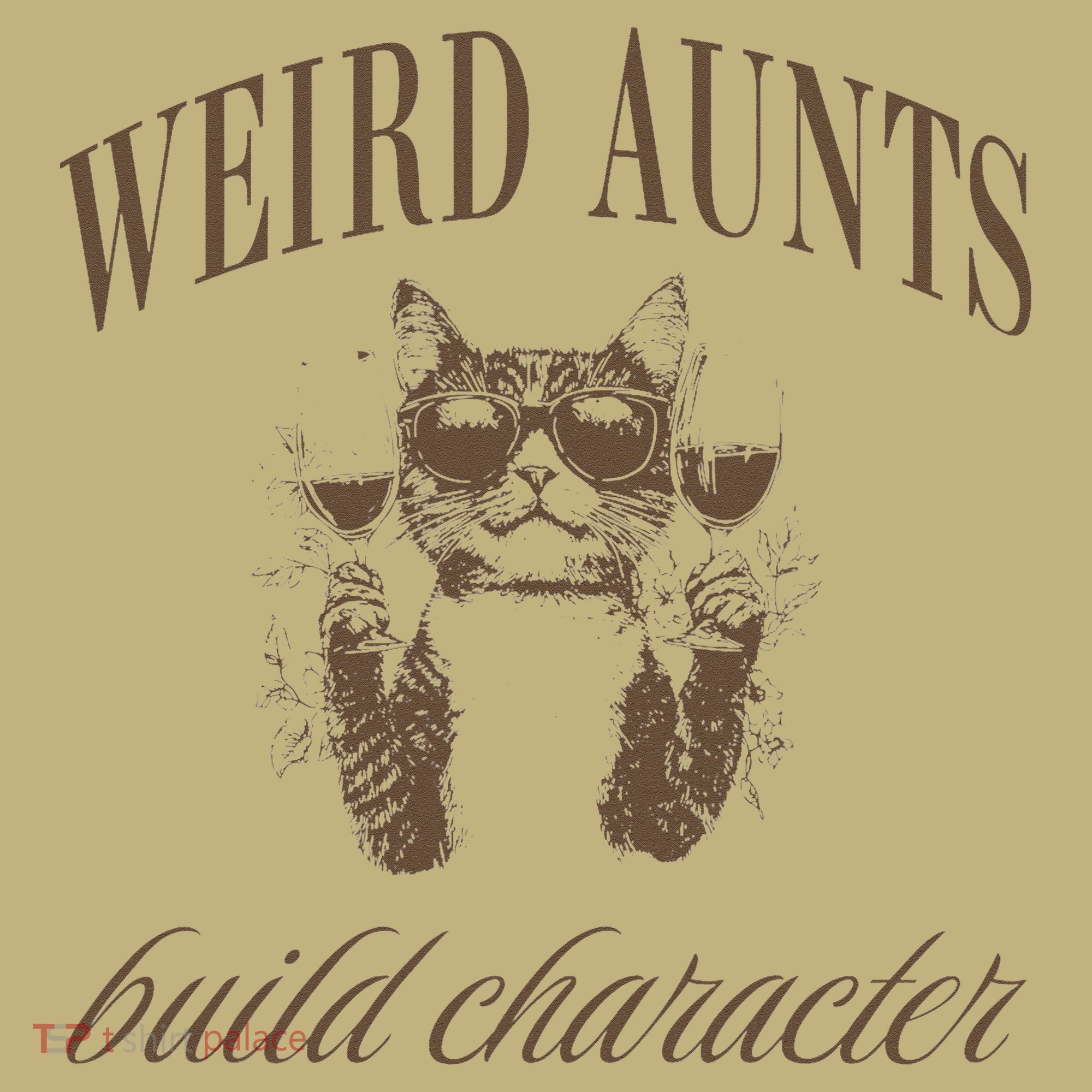 Retro Cat Weird Aunt Builds Character Funny Aunt Mothers Mousepad