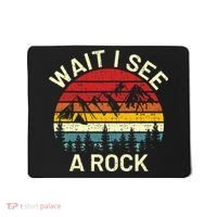 Retro Cool Wait I See A Rock Funny Geologist Science Geology Mousepad thumb 0