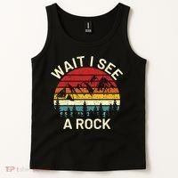 Retro Cool Wait I See A Rock Funny Geologist Science Geology Tank Top thumb 2