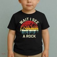 Retro Cool Wait I See A Rock Funny Geologist Science Geology Toddler T-Shirt thumb 2