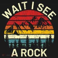 Retro Cool Wait I See A Rock Funny Geologist Science Geology Visor thumb 3
