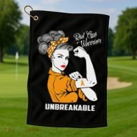 Rsd Crps Warrior Unbreakable Rsd Crps Awareness Gift Golf Towel thumb 1