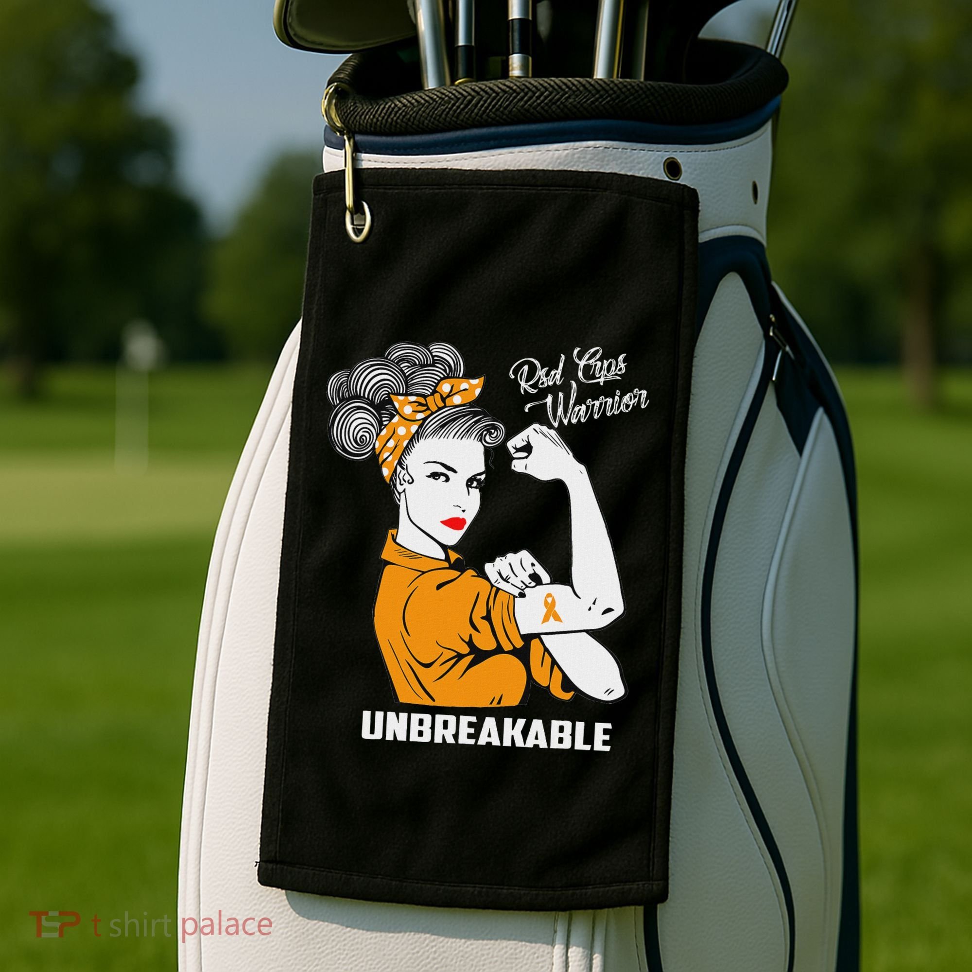 Rsd Crps Warrior Unbreakable Rsd Crps Awareness Gift Golf Towel