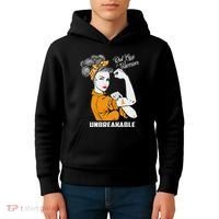 Rsd Crps Warrior Unbreakable Rsd Crps Awareness Gift Kids Hoodie thumb 4