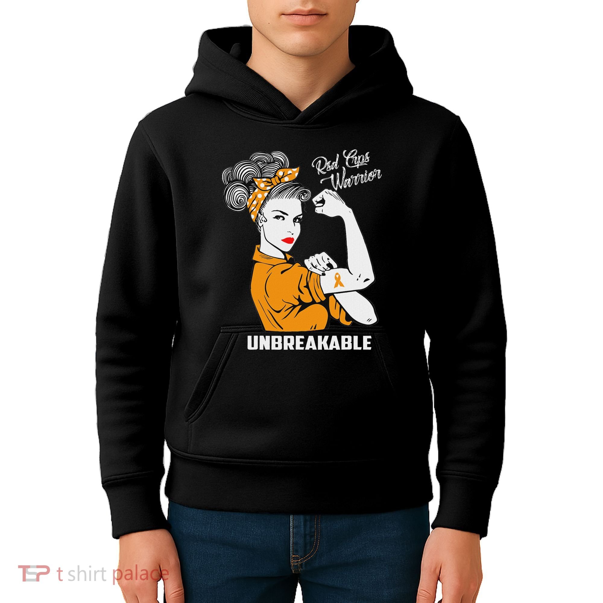 Rsd Crps Warrior Unbreakable Rsd Crps Awareness Gift Kids Hoodie