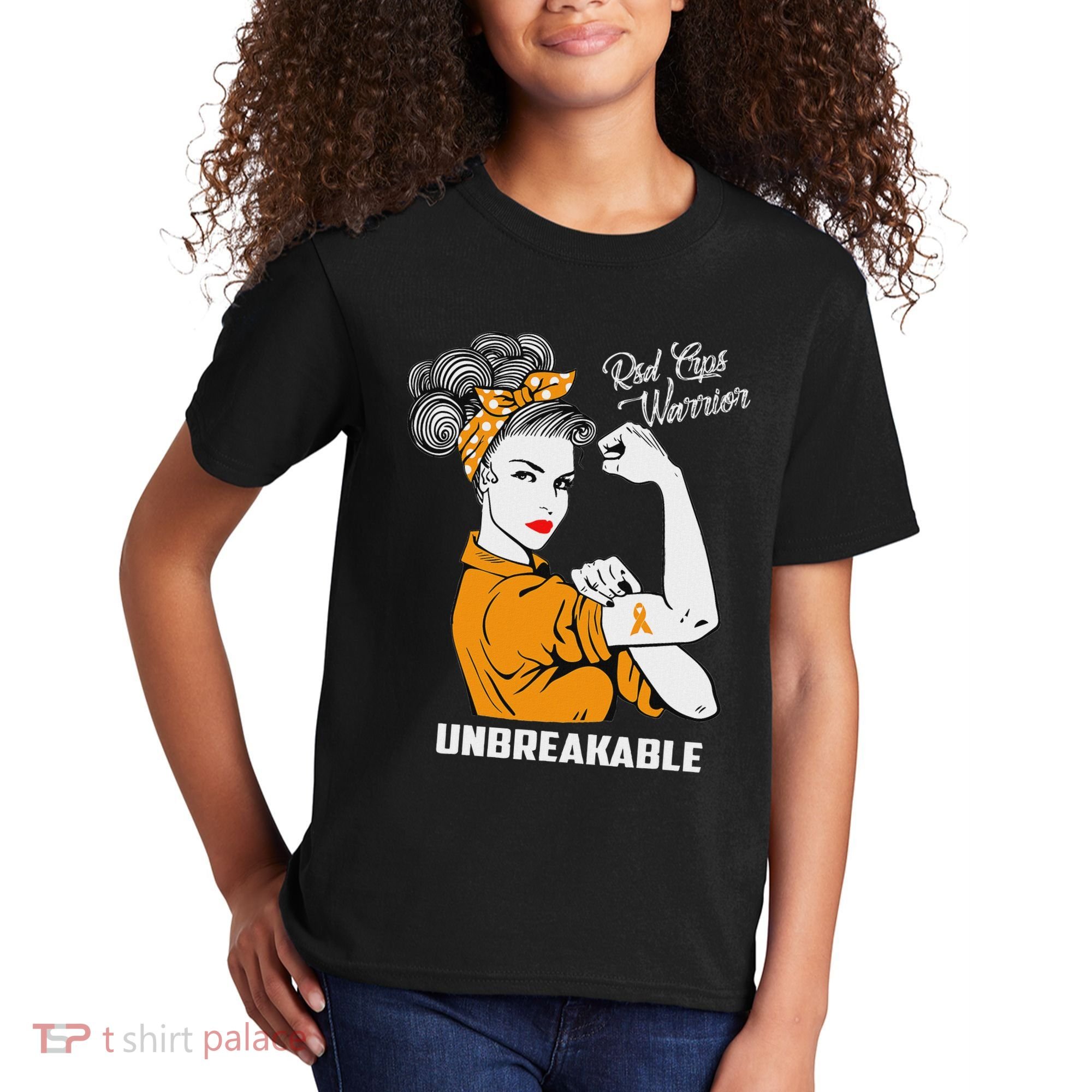 Rsd Crps Warrior Unbreakable Rsd Crps Awareness Gift Kids T-Shirt