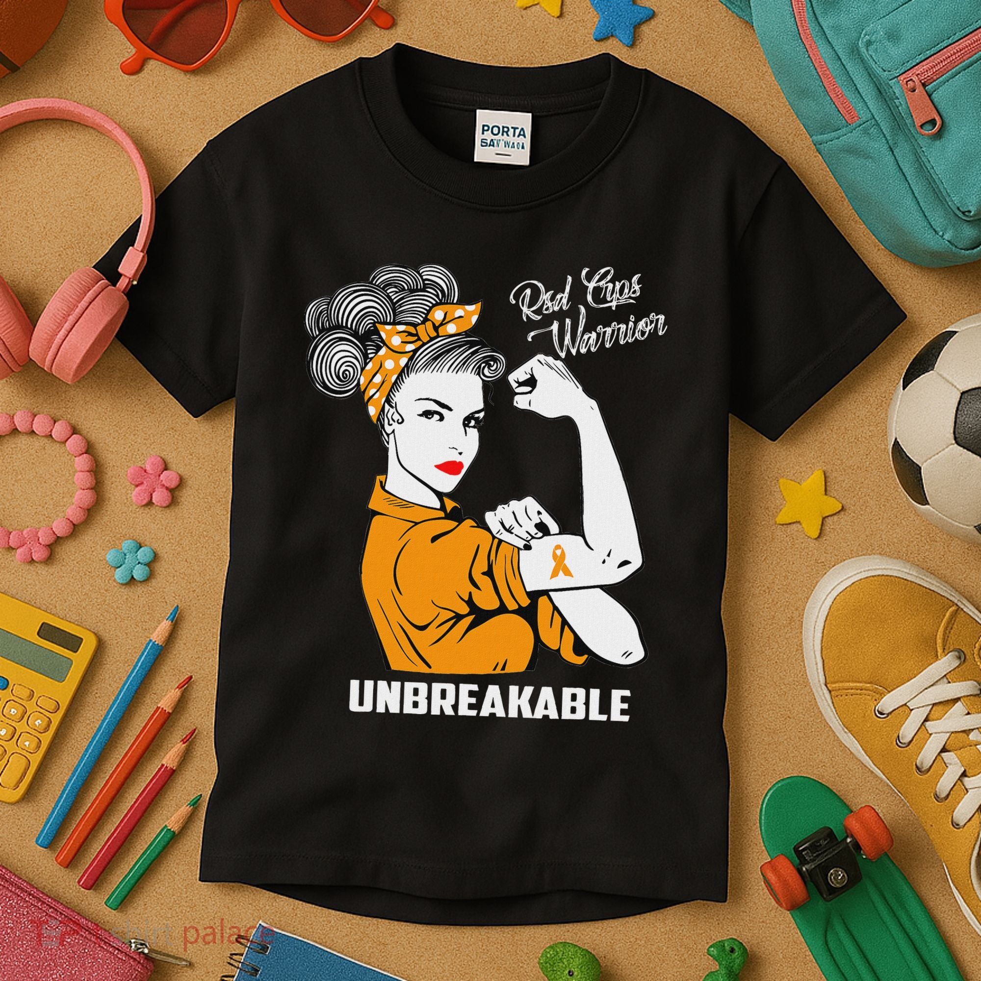 Rsd Crps Warrior Unbreakable Rsd Crps Awareness Gift Kids T-Shirt