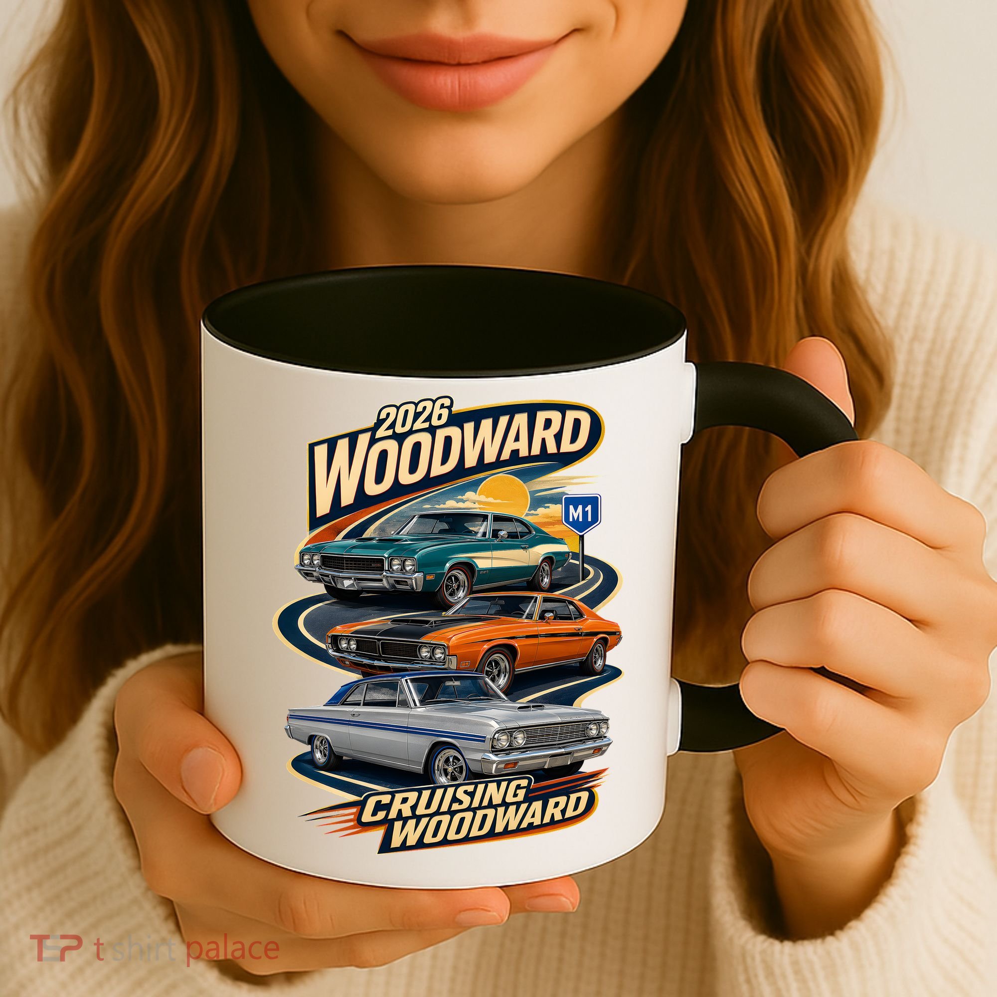 Retro Cruising Woodward 2026 Coffee Mug