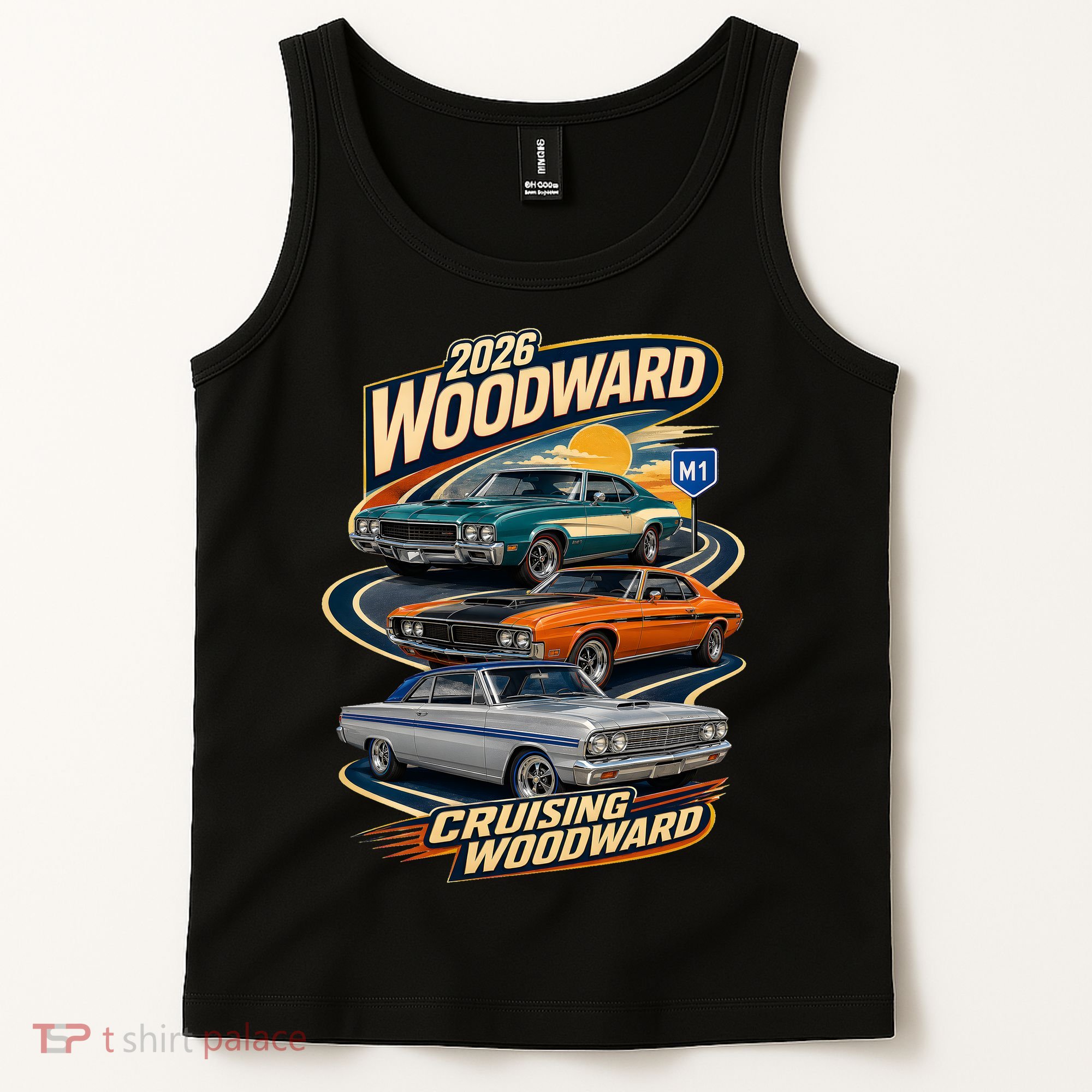 Retro Cruising Woodward 2026 Tank Top