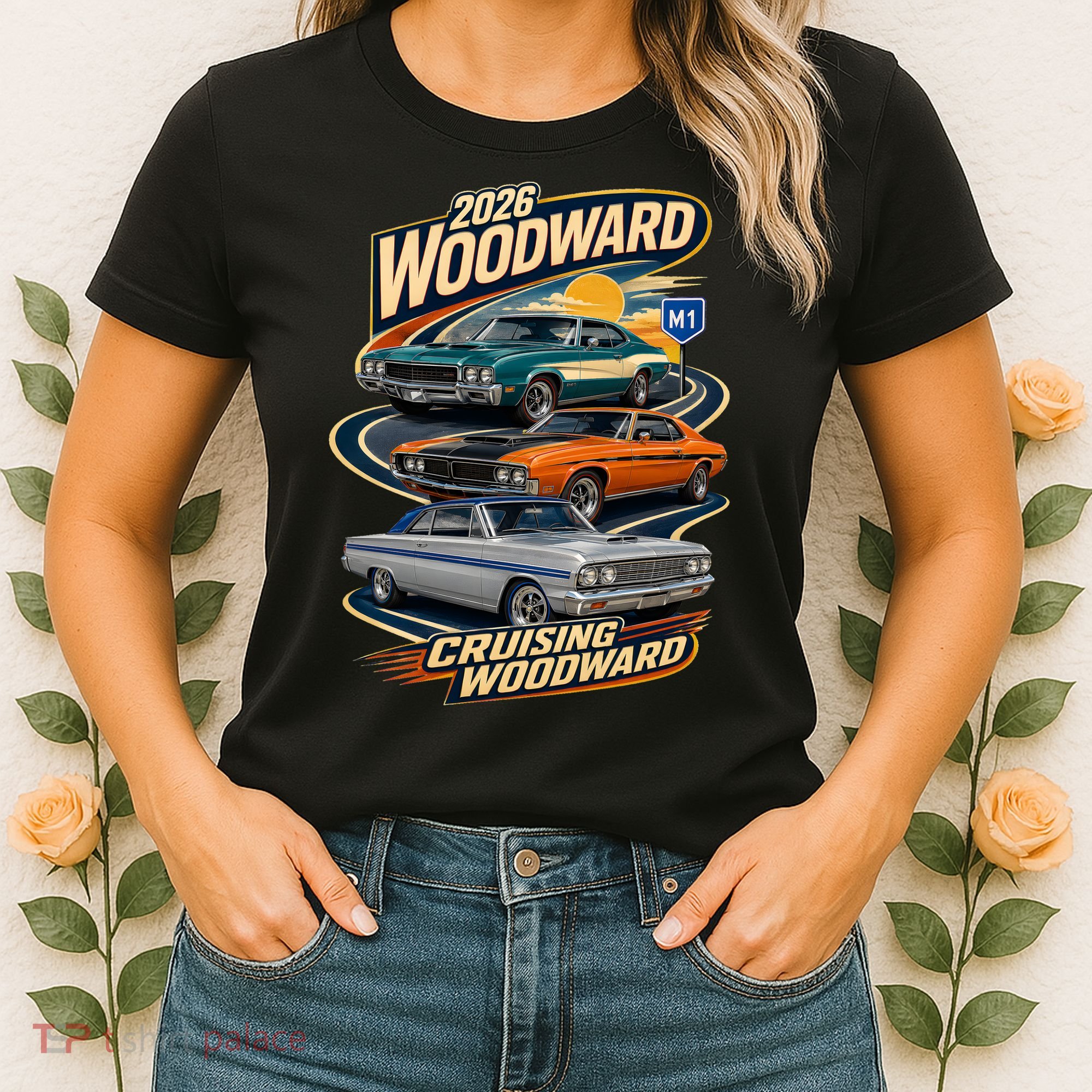 Retro Cruising Woodward 2026 Women's T-Shirt
