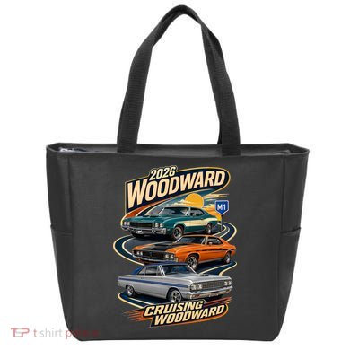 Retro Cruising Woodward 2026 Tote Bag