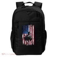 Rodeo Cowboy Western Usa Flag Cowboys Backpack thumb 0
