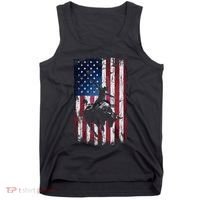 Rodeo Cowboy Western Usa Flag Cowboys Tank Top thumb 0