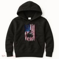 Rodeo Cowboy Western Usa Flag Cowboys Kids Hoodie thumb 0
