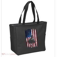 Rodeo Cowboy Western Usa Flag Cowboys Tote Bag thumb 2